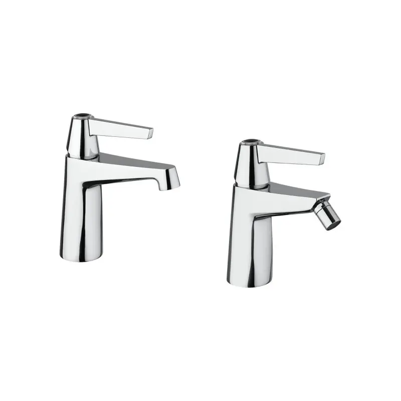 Ensemble mitigeur monotrou lavabo et bidet couleur chrome Mamoli Gio Ponti KITGIO13