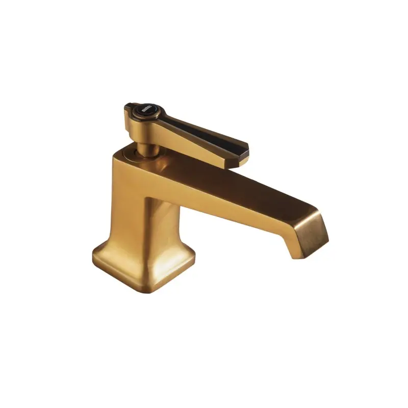 Mitigeur lavabo monotrou couleur laiton brossé avec vidage clic-clac Mamoli 1938 41380000065G