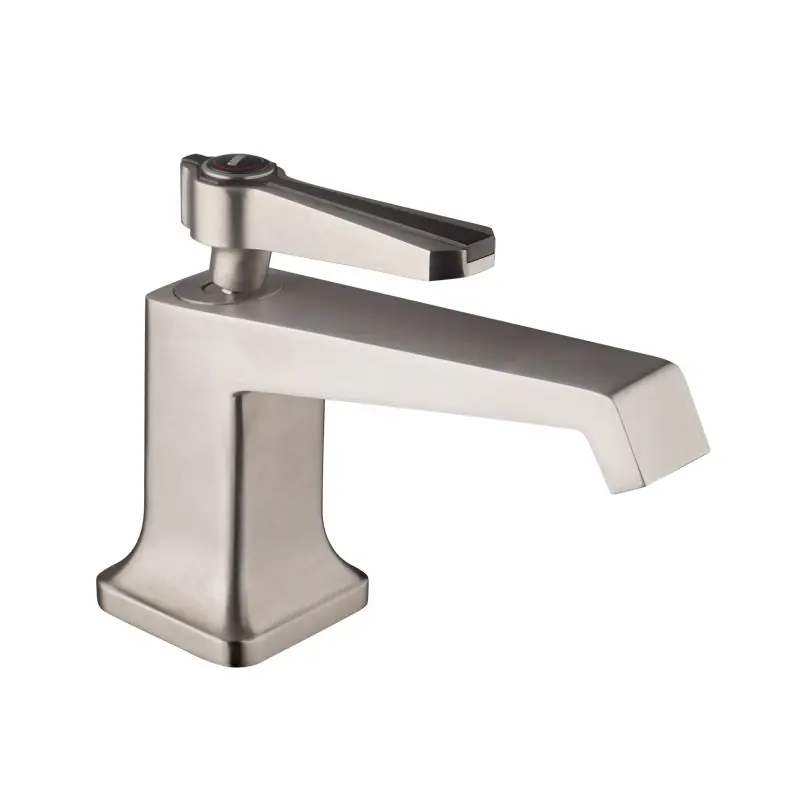 Mitigeur lavabo monotrou couleur acier brossé avec vidage clic-clac Mamoli 1938 41380000065F