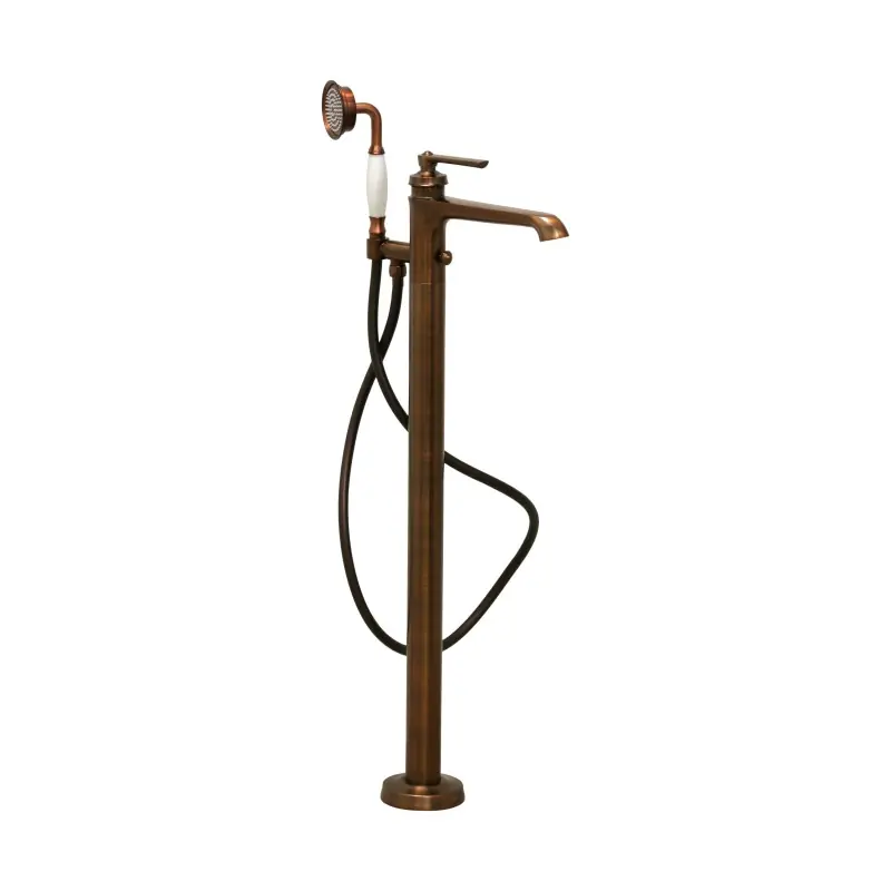 Baignoire autoportante à poser au sol modèle rétro couleur cuivre Mamoli Mademoiselle 146500000009