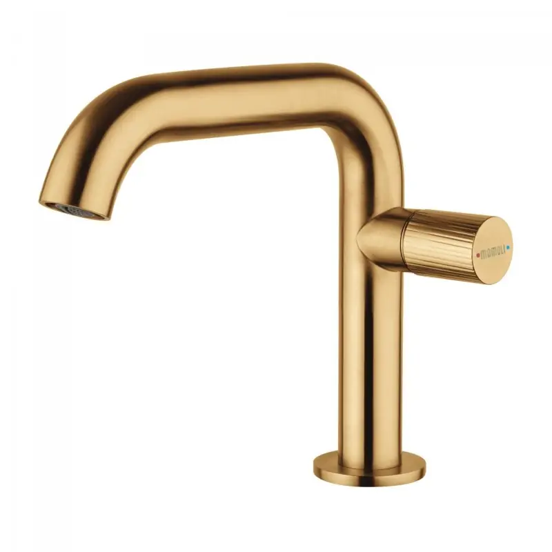 Mitigeur lavabo couleur laiton brossé Mamoli Tuttodunpezzo 47100000005G