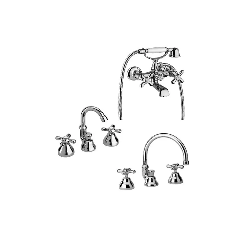 Pack complet de rénovation de robinetterie de salle de bain, modèle trois pour Paini Liberty LITLIB3CR