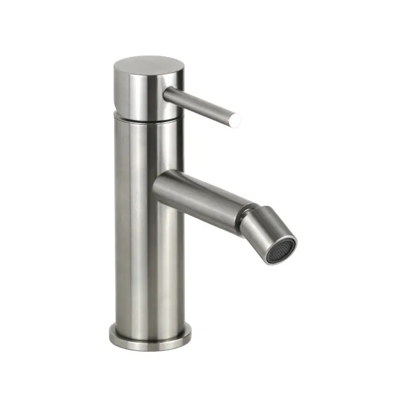 Mitigeur de bidet modèle rond en acier AISI 316 Pollini Jessy Steel MXBIMA16CAS