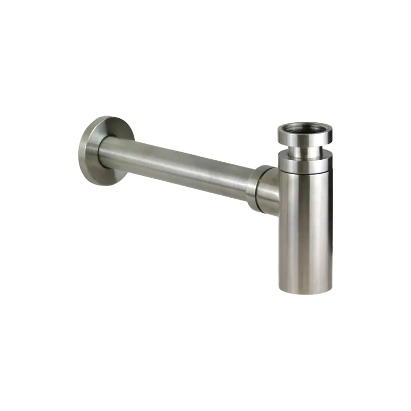 Siphon d‘évier modèle rond en acier AISI 316 Pollini Jessy Steel SI0000103AS