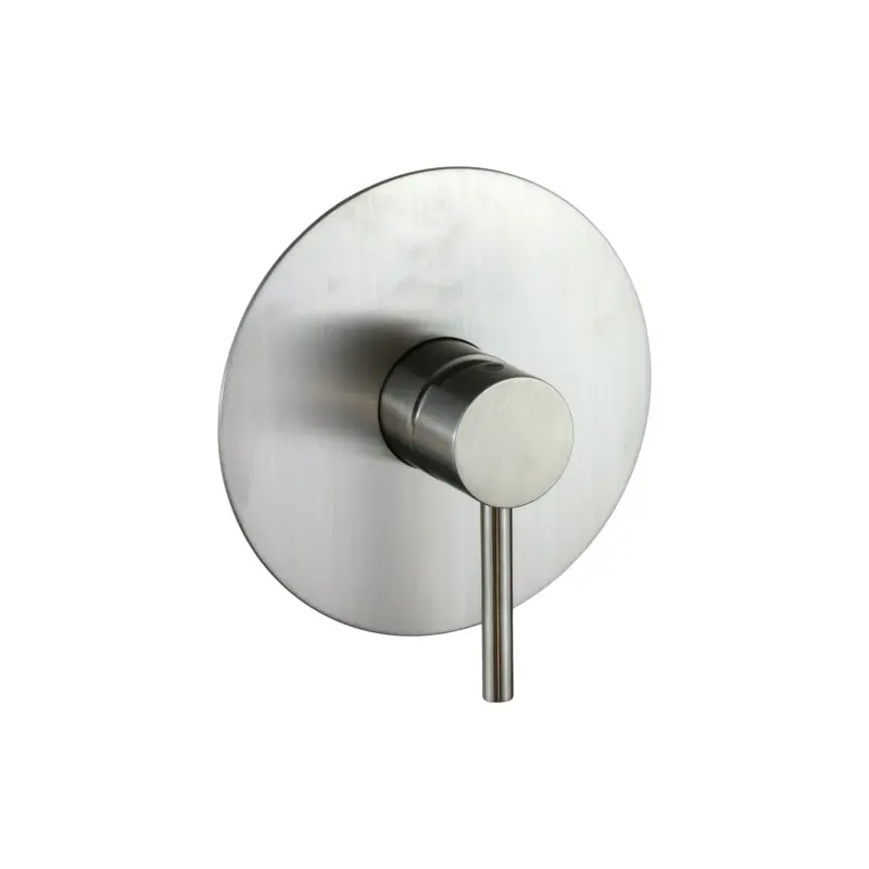 Mitigeur de douche à encastrer 1 voie, modèle rond en acier AISI 316 Pollini Jessy Steel MXDIMC163AS