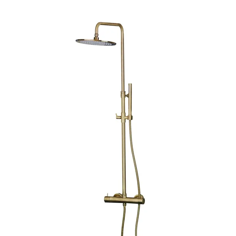 Colonne de douche mécanique modèle rond couleur bronze Pollini Jessy 40P10264B0OA