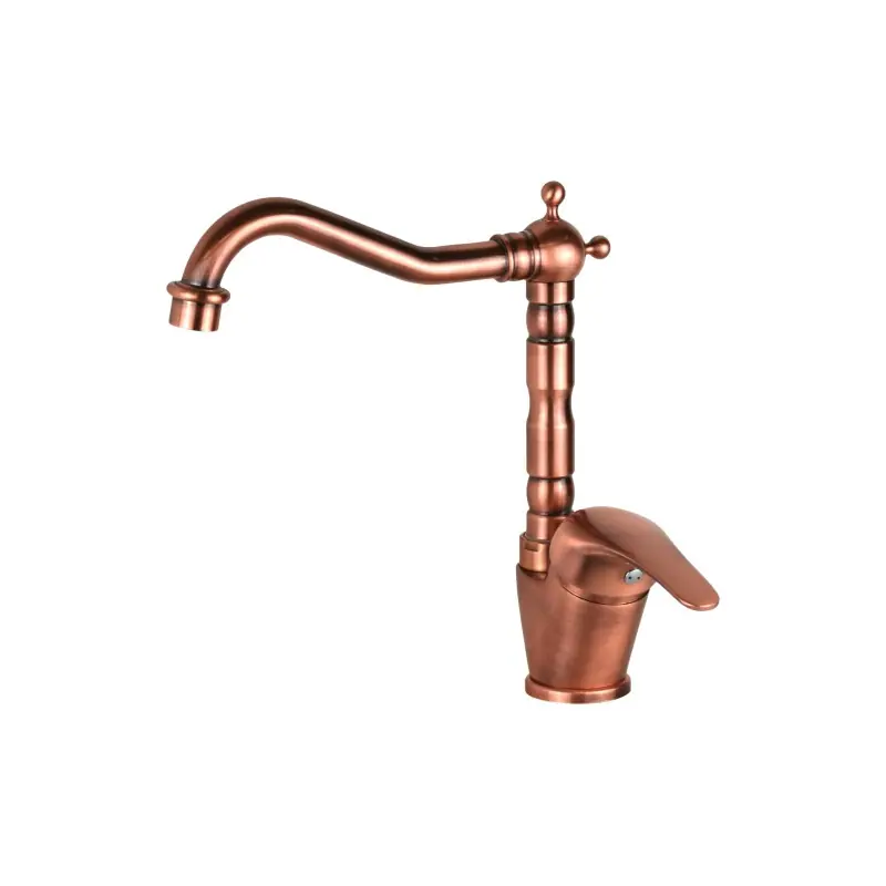 Mélangeur de cuisine couleur cuivre avec bec orientable Pollini England MXBMC5TR3RA