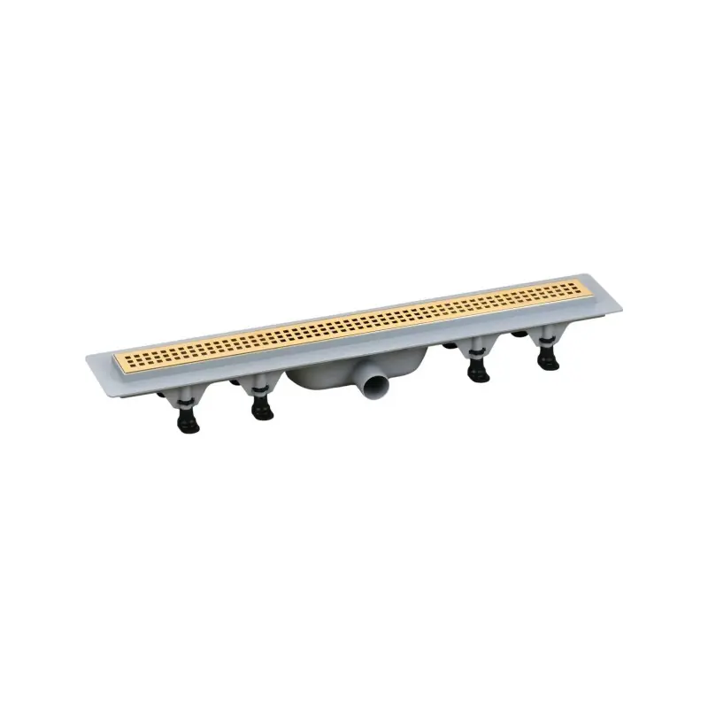 Caniveau de douche 455x122 mm de couleur or Vicario DP400-DS1.04