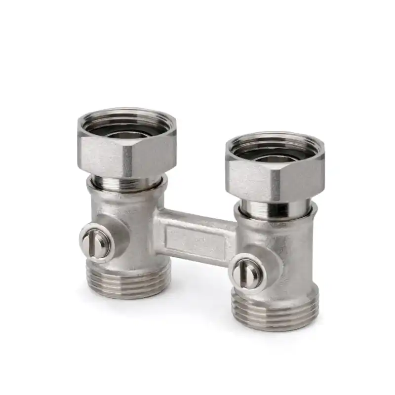Vanne H bitube modèle droit avec raccords 3/4"F APM 345CP 020