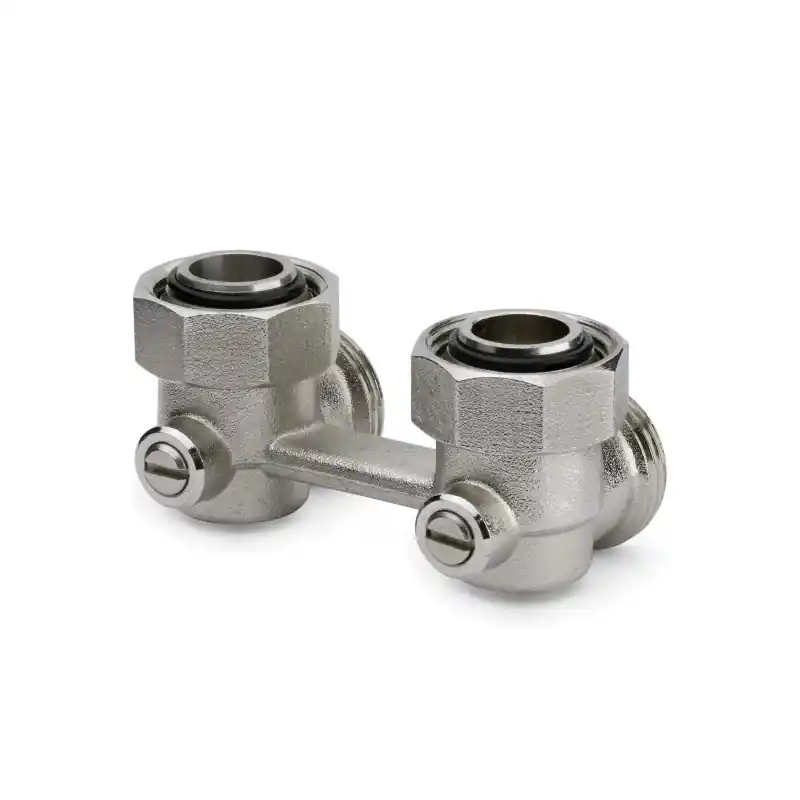 Vanne H bitube, modèle d‘angle, raccords 3/4"F APM 346CP 020