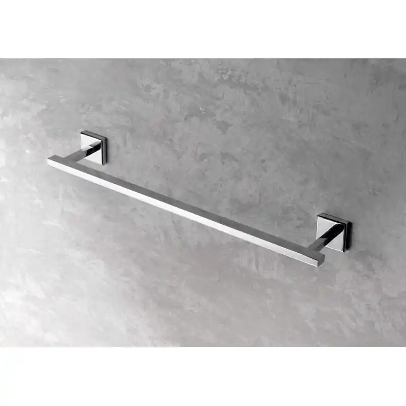 Porte-serviettes carré en acier chromé, longueur 60 cm, fixation murale Capannoli Nook NK160 33V