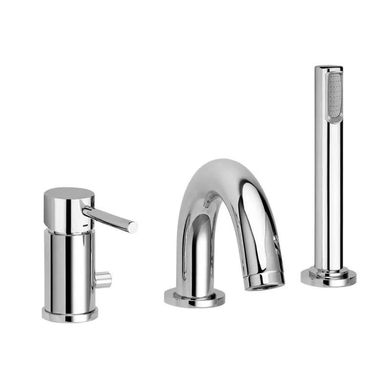 Mitigeur de baignoire avec déviateur et set de douche Paffoni Stick SK040LCR
