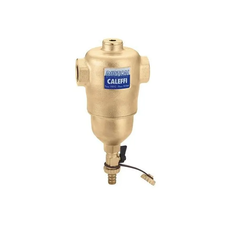 Séparateur de saletés avec raccords filetés femelles et robinet de vidage Caleffi 5462