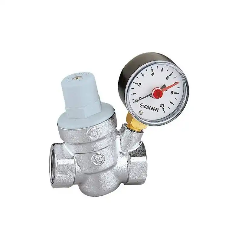 Réducteur de pression incliné avec manomètre et cartouche amovible Caleffi 5332
