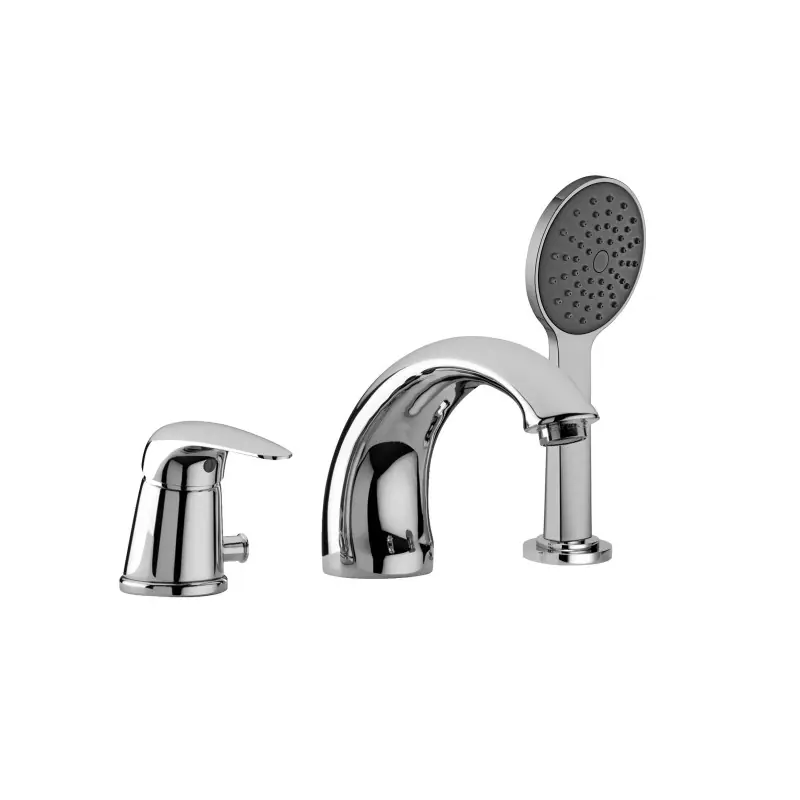 Mitigeur de baignoire avec déviateur et set de douche Paffoni DU040CR