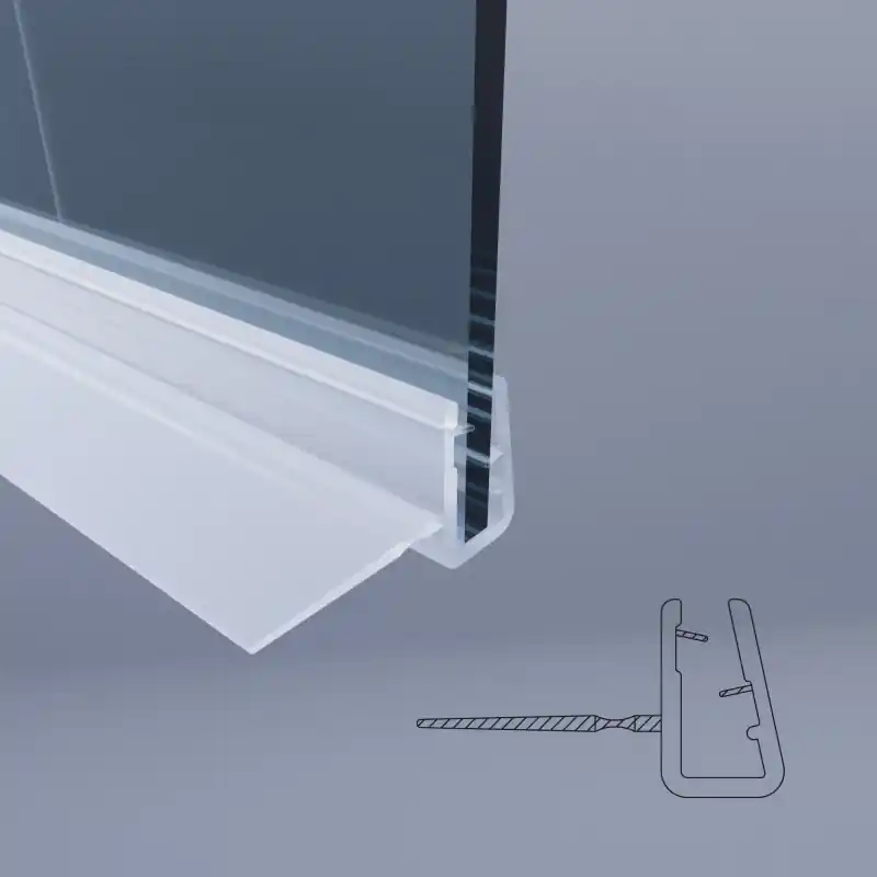 Joint vertical pour baignoire en verre de 6 mm Novellini JOLLY R52JOL-TR