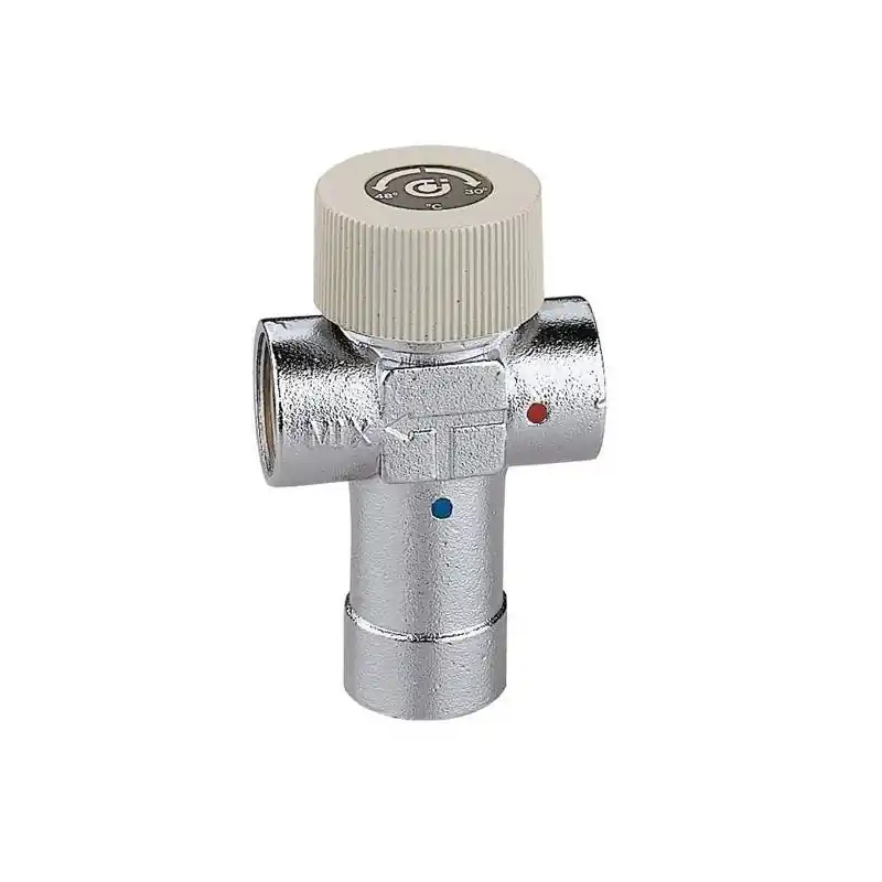 Mitigeur thermostatique réglable avec corps en laiton chromé Caleffi 520