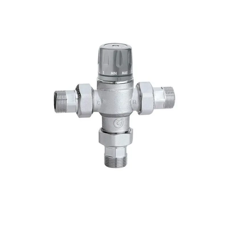 Mitigeur thermostatique réglable avec clapets anti-retour et filtres Caleffi 5218