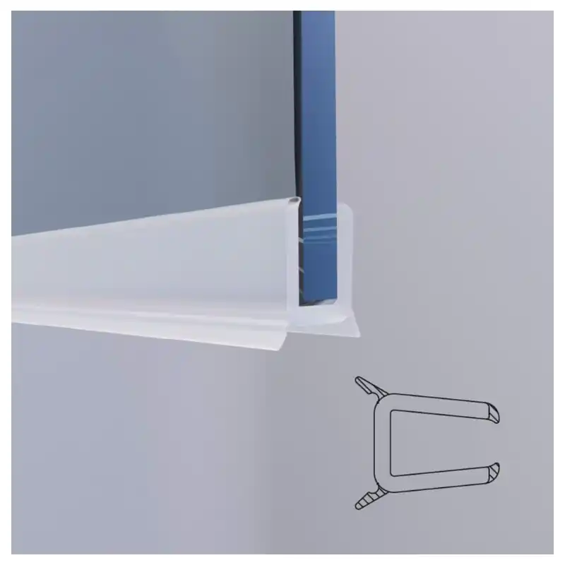 Joint de rechange pour porte fixe inférieure, longueur 80 cm, épaisseur 5 mm JOLLY R51JOL-TR