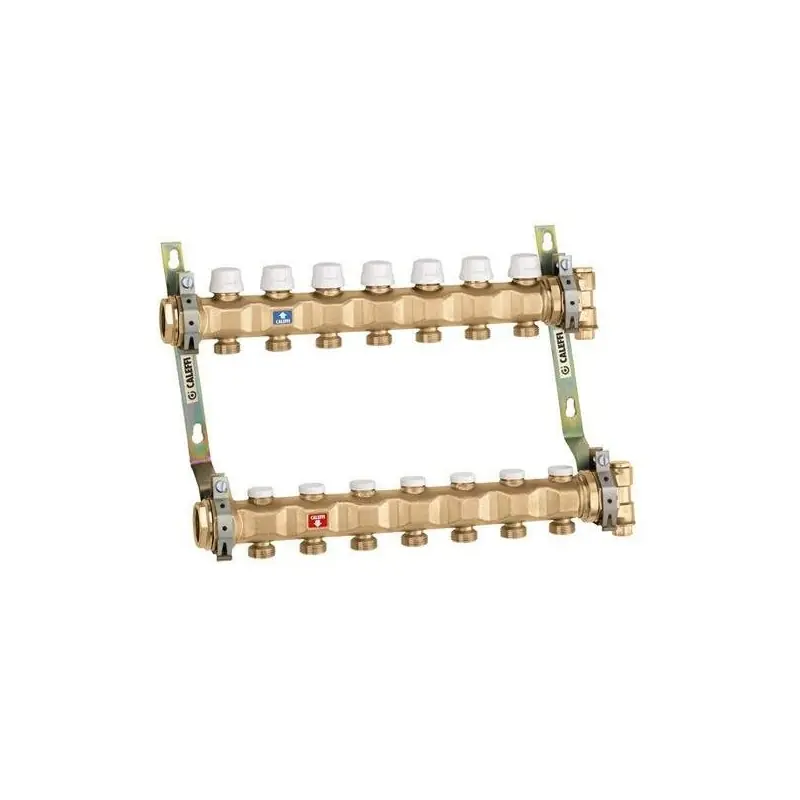 Collecteur pré-assemblé avec raccords 1 1/4" Caleffi 663