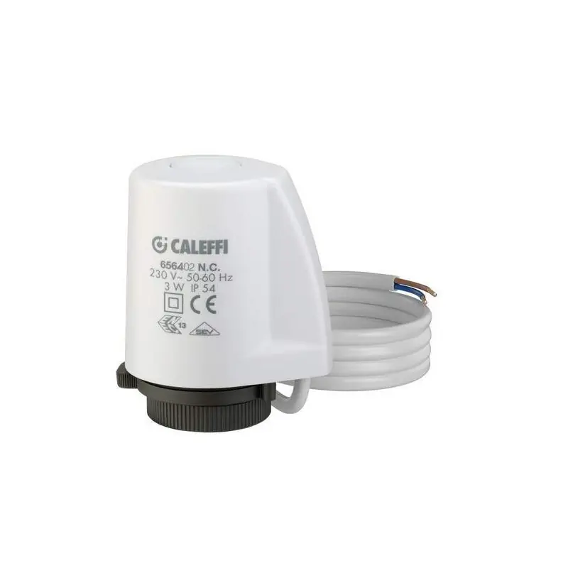 Actionneur thermo-électrique basse absorption Caleffi 656402-656404
