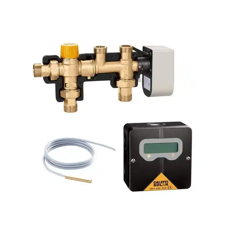 Kit de raccordement ballon solaire à chaudière avec intégration thermique Caleffi 265352