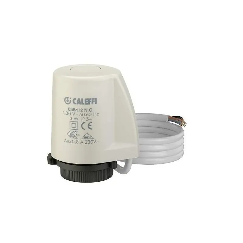 Commande électrothermique avec microrupteur auxiliaire Caleffi 6564