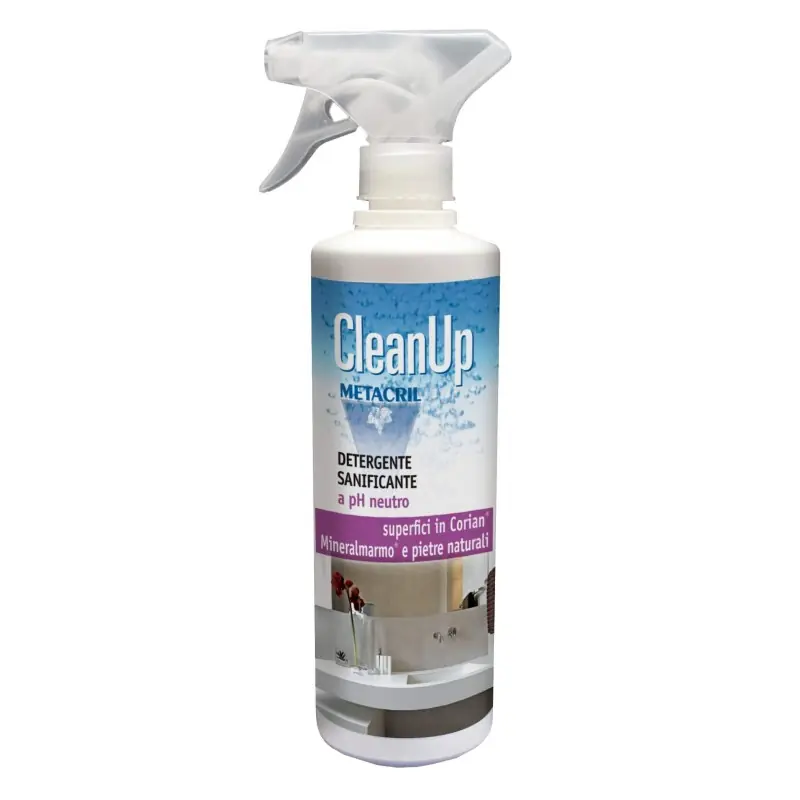 Clean Up Détergent neutre à action assainissante pour surfaces délicates Metacril Tecno Line 120 00501