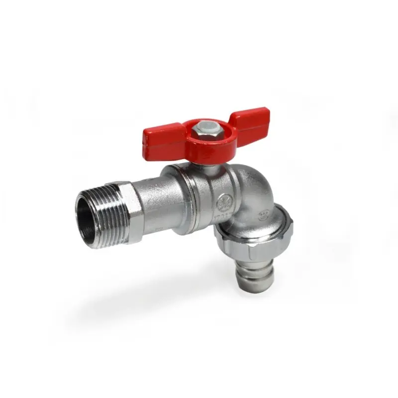 Robinet de jardin chromé avec raccord de tuyau GIACOMINI R620