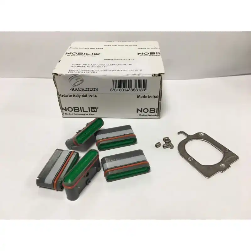 Pack de 5 aérateurs rectangulaires neoperl pl rc 28x7 Nobili RAEK222/28
