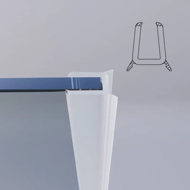 Joint de rechange pour cabine de douche de 200 cm, épaisseur 6 mm Novellini R50YOR-TR