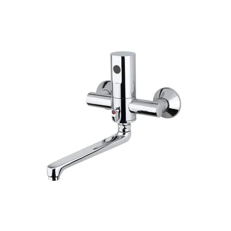 Mitigeur électronique mural pour lavabo/évier avec bec orientable Idral One 02552/1 - 02552/1-140