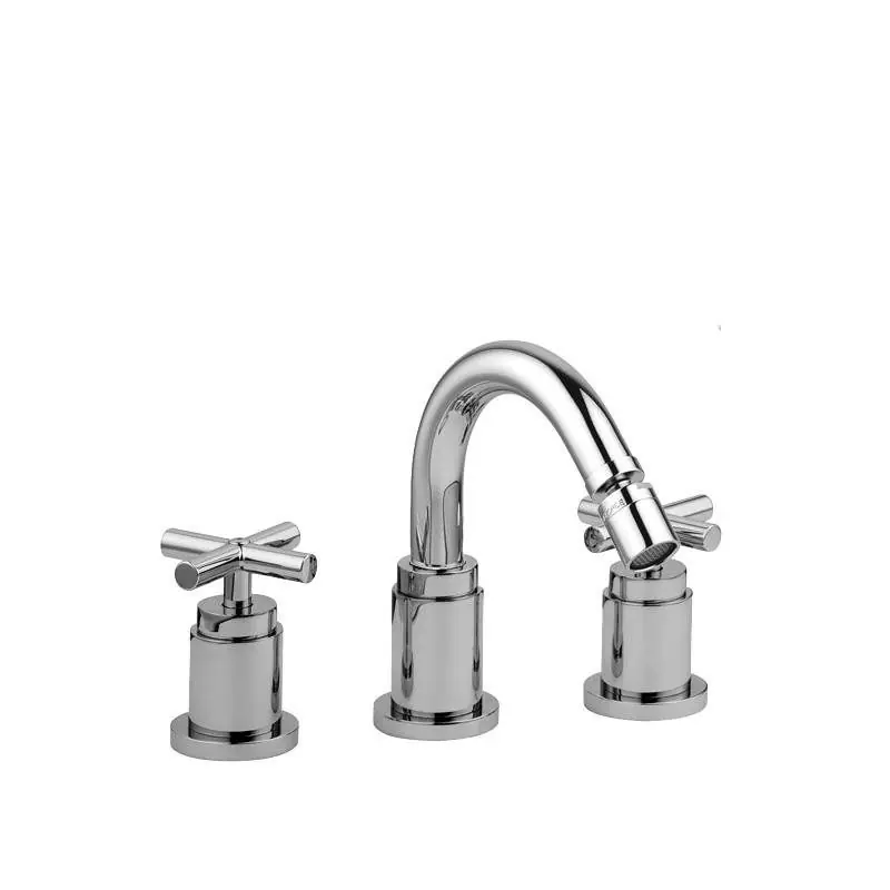 Mitigeur bidet 3 trous avec bec pivotant Paffoni Quattro QTV118CR