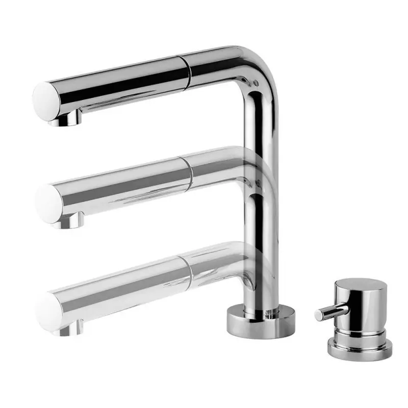 Mélangeur d‘évier de cuisine pliable avec douche extractible Rub.Magistro 297/2