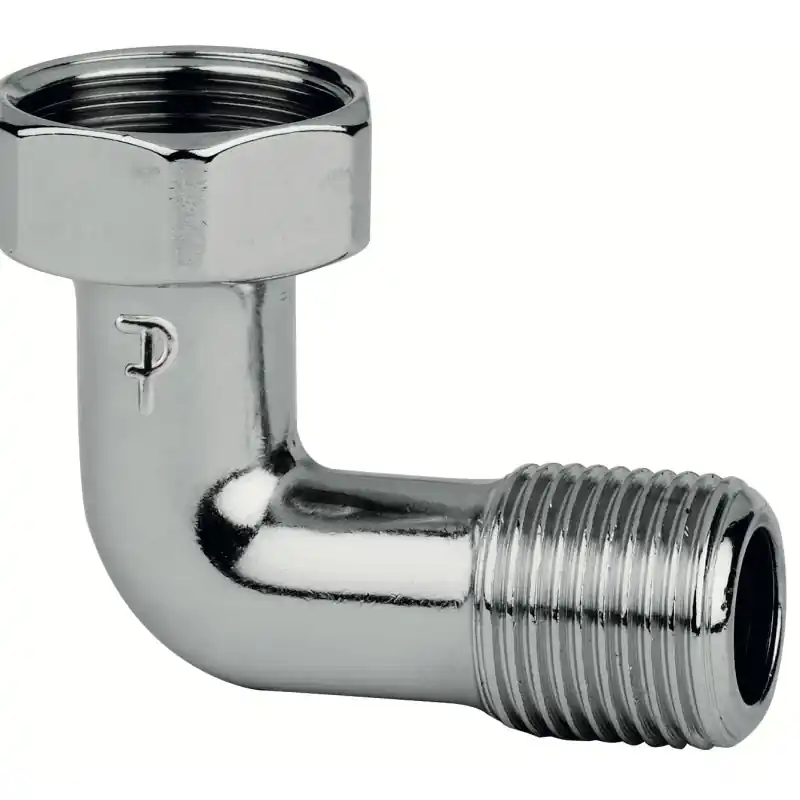 Raccord courbe chromé pour installations sanitaires FP Pattaroni F41