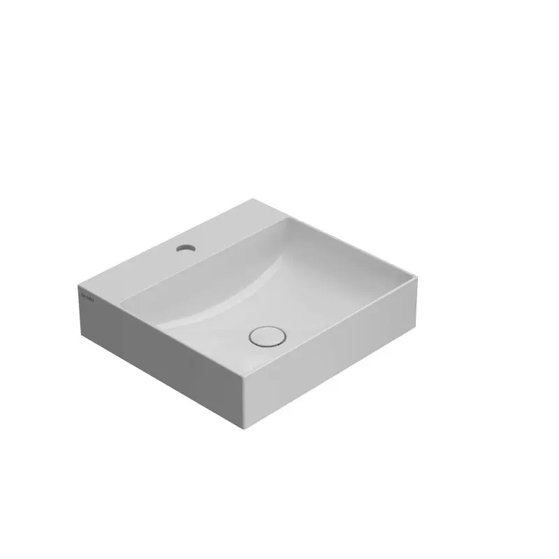 Lavabo rectangulaire en céramique 50.47 Globo T-Edge B6R51