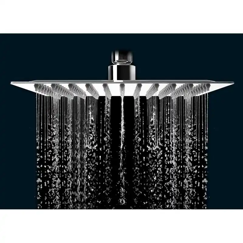 Pomme de douche carrée en acier Tecom LS