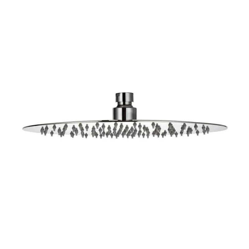 Pommeau de douche rond en acier inoxydable Tecom LR