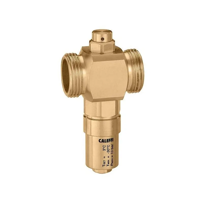 Vanne antigel avec corps en laiton Caleffi 108 iStop®