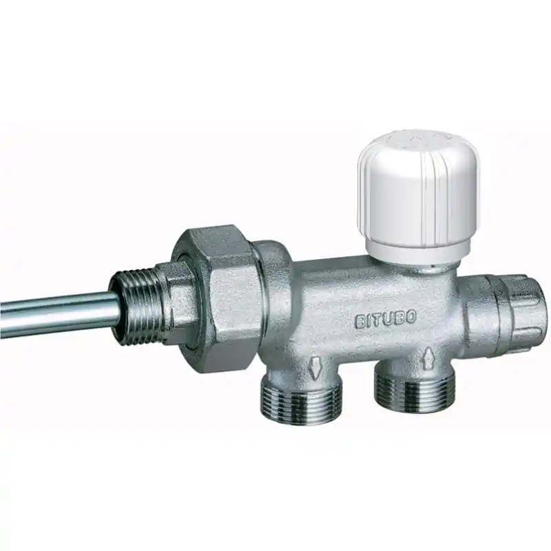 Vanne bitube thermostatisable chromée FAR 1430