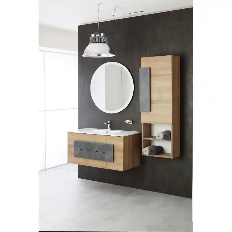 Composition de salle de bain installation suspendue 100 cm Feridras Urban 804002