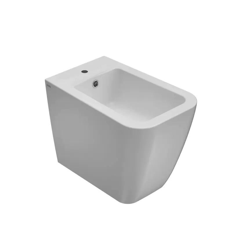 Bidet au sol installation au fil du mur 56.36 Globe Stone ST009BI