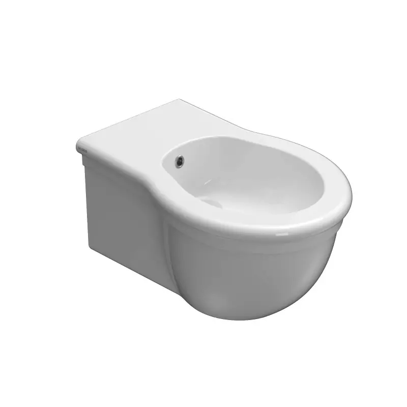 Bidet en céramique suspendu installation 57.38 Globo Paestum PAS10BI