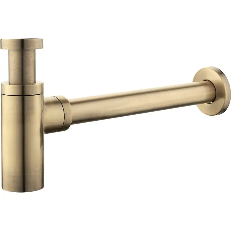 Siphon rond version standard 1"1/4 couleur bronze antique Damast 18220