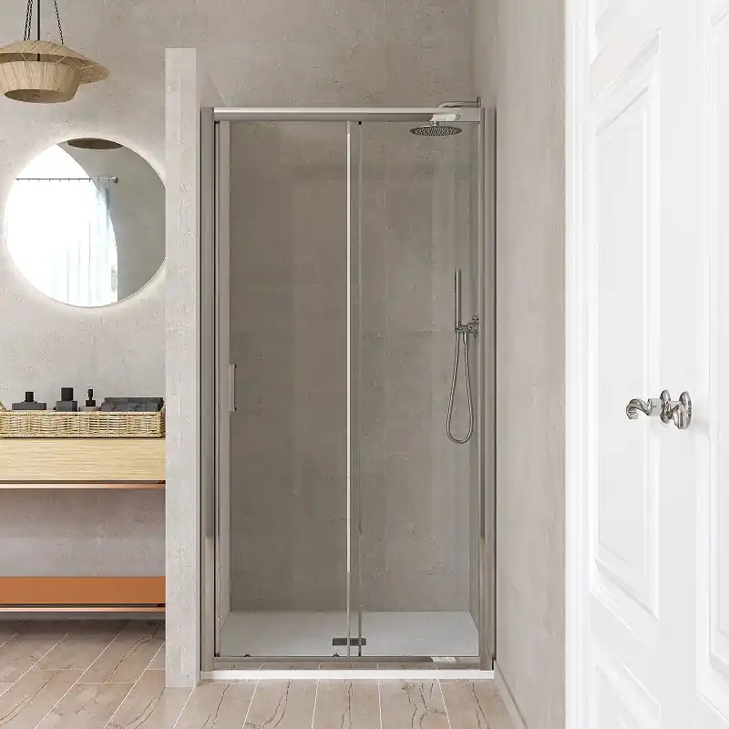 Porte coulissante 160 cm verre transparent Ercos Gold BBGOLTPS16