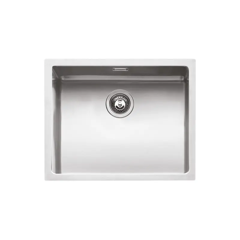 Évier de cuisine en acier inoxydable pour installation encastrée 50 x 40 cm Barazza 1X5040I