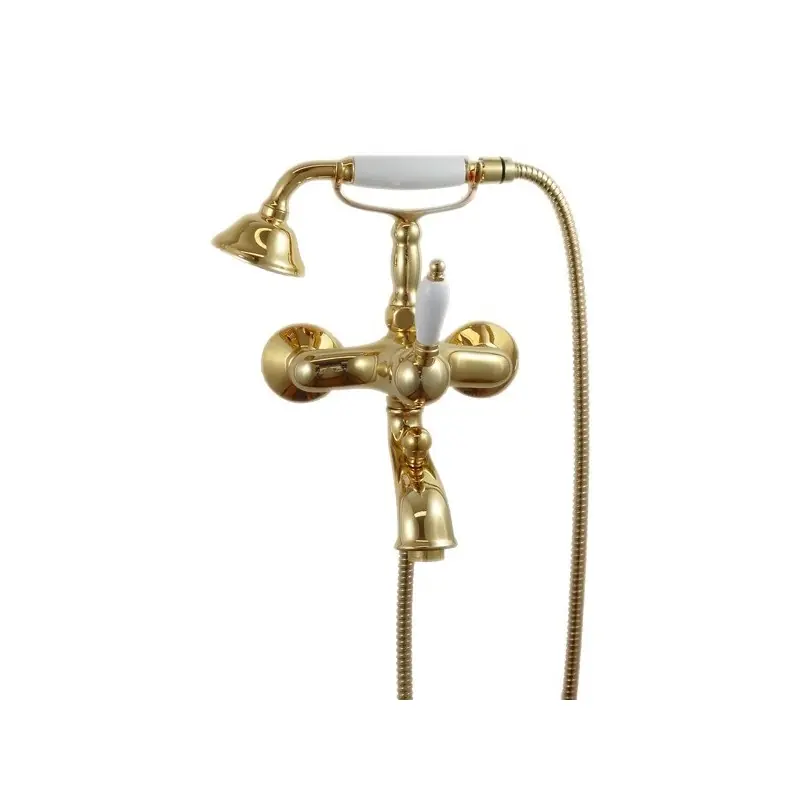Ensemble de bain extérieur de couleur or avec ensemble de douche Gattoni Orta 2710/27D0.OLD