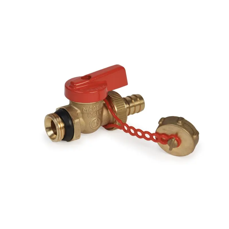 Robinet à boisseau sphèrique avec raccords de poignée à levier Giacomini R608D