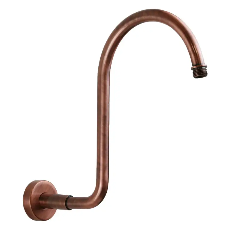 Bras de douche rond en laiton finition cuivre 305 mm Sphera