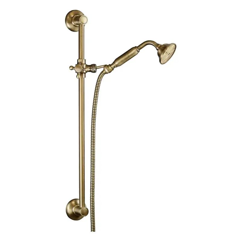 Rail coulissant de style ancien avec douche et finition bronze flexible Sphera KING